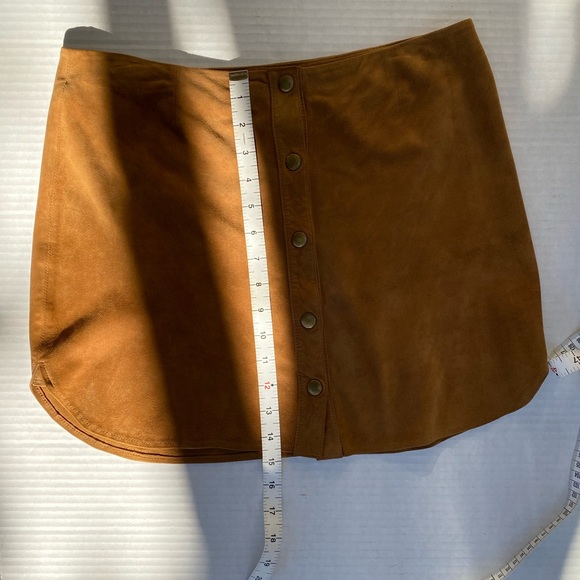 Joie Coupe Tan Goat Suede Mini Skirt Size S - Picture 6 of 13